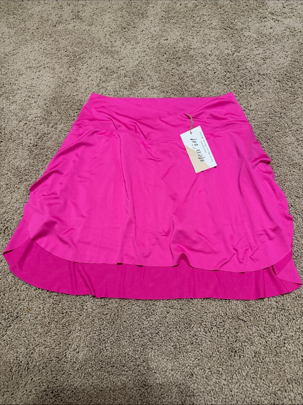 BNWT New In Crossover Skort Hot Pink Medium Stretchy Split Sides Soft